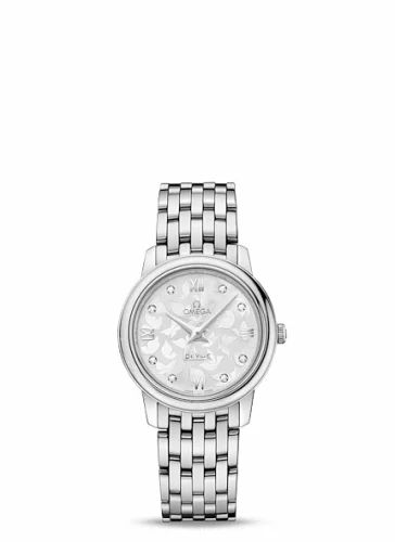Omega De Ville Prestige Quartz 27.4 Stainless Steel / MOP Butterfly / Bracelet 424.10.27.60.52.001 (42410276052001)